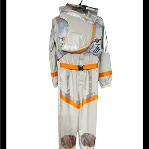 Astro World Boy Medium (8-10) Jumpsuit, Head Piece Halloween Costume 2 Pc